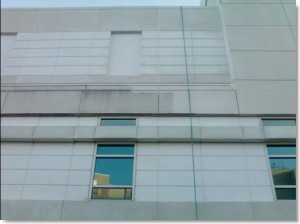 Provena Hospital, Illinois. Precast caulking and pressure wash cleaning by Sids Sealants.