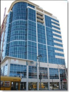 Staybridge Suites, Milwaukee, Wisconsin. Project for Klein Dickert. Interior and exterior window perimiter caulking by Sids Sealants.