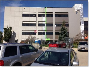 Community Memorial Hospital, Menomonee Falls WI, Boldt Construction project, composite metal panel caulking by Sid's Sealants.