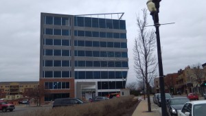 One Menasha Center, Miron Construction project, precast caulking and fire caulking by Sid's Sealants