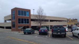 One Menasha Center, Miron Construction project, precast caulking and fire caulking by Sid's Sealants