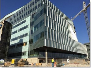 Froedtert CFAC, M. A. Mortenson Company project, primary window seal Tremco ProGlaze ETA and Spectrem I certified preferred applicator Sid's Sealants
