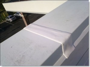Alternative to metal flashing joint. ULM preformed silicone extrusion tape by Sid's Sealants
