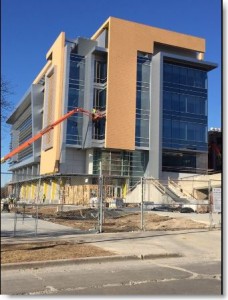 UWM Kenwood Interdisciplinary Research Complex (KIRK), CG Schmidt project, composite metal panel caulking and interior building caulking by Sid's Sealants.